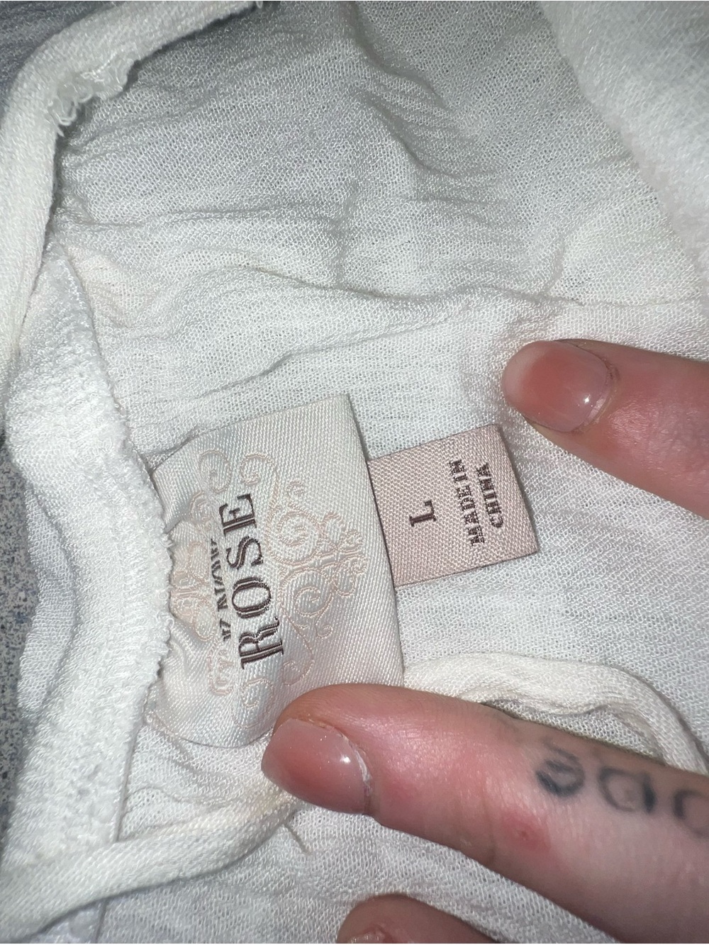 Cream Hoodie - Brand Large